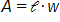 A equals l w 