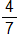 four sevenths