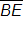line segment B E