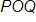 P O Q 