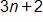 3 n plus 2