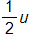 one-half u