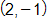 2 comma negative 1