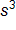 s cubed
