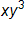 x times y cubed