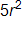 5, r squared 