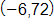 the ordered pair negative 6 comma 72