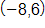 with coordinates negative 8 comma 6
