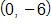 with coordinates 0 comma negative 6