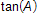 tangent A
