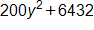 200 y squared, plus 6432