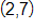 2 comma 7