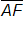 line segment A F