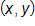 x comma y