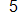p of x is 5