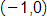 the points with coordinates negative 1 comma 0