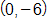 with coordinates 0 comma negative 6