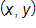 x comma y