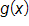 g of x