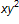 x times y squared