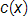 c of x