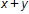 x plus y